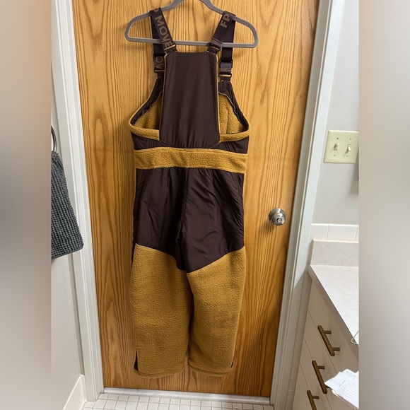 Free People Movement Hit the Slopes High Pile Fleece Snow Bibs Sz S - Picture 3 of 15